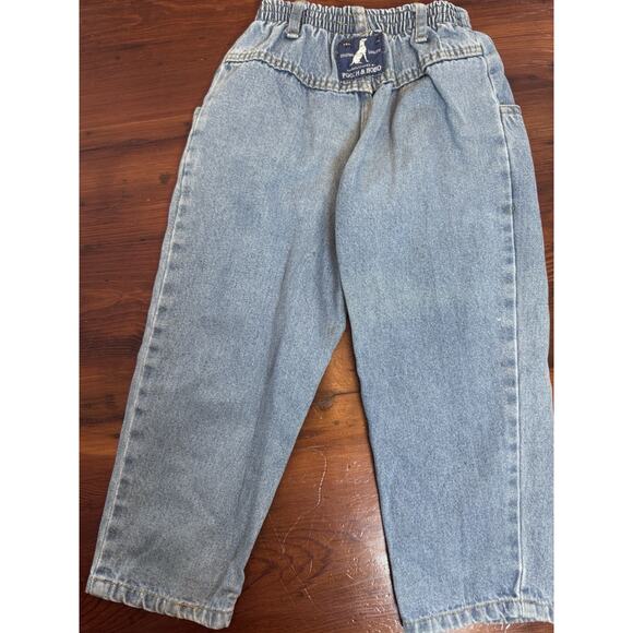 Vintage Pooch & Bobo Toddler Jeans 90s Pull On Elastic Waist 4T Unisex USA Made - Picture 2 of 9